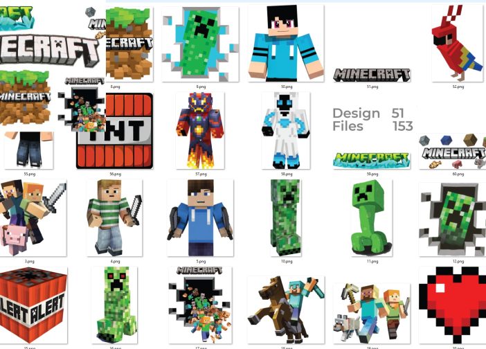 videojuegos Minecraft Stickers